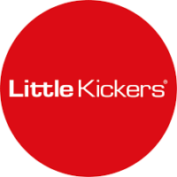 Red circle with the text Little Kickers written in white, resembling a business phone and broadband logo.
