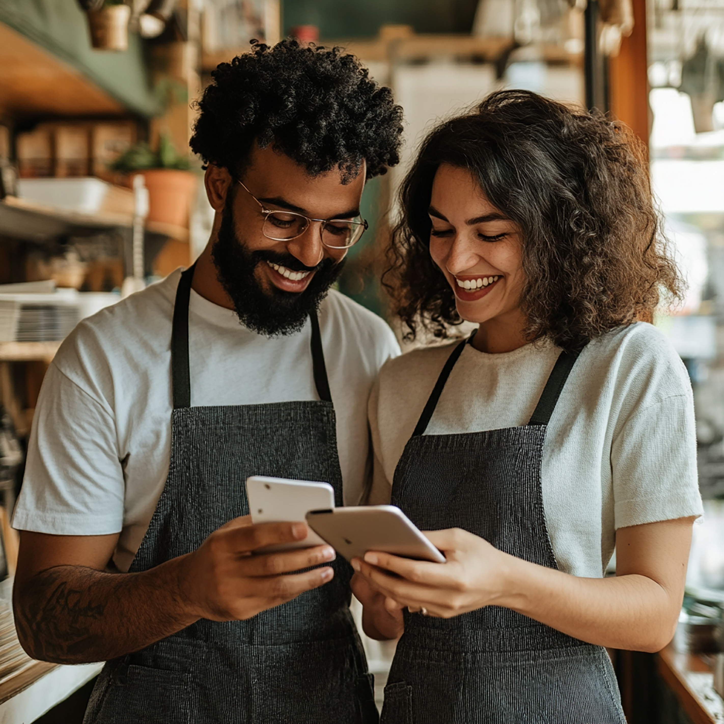 small business using phone